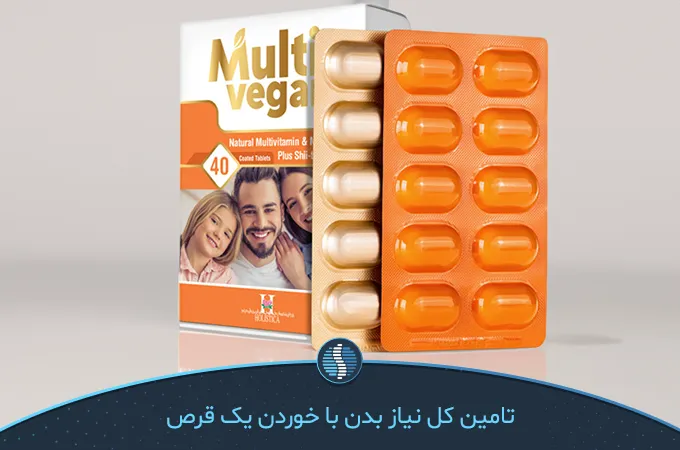 مولتی ویتامین وگان هولیستیکا یک نمونه رایج از مولتی ویتامین ها در ایران|ژین طب