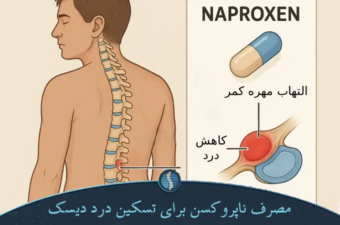 مصرف ناپروکسن برای تسکین درد دیسک