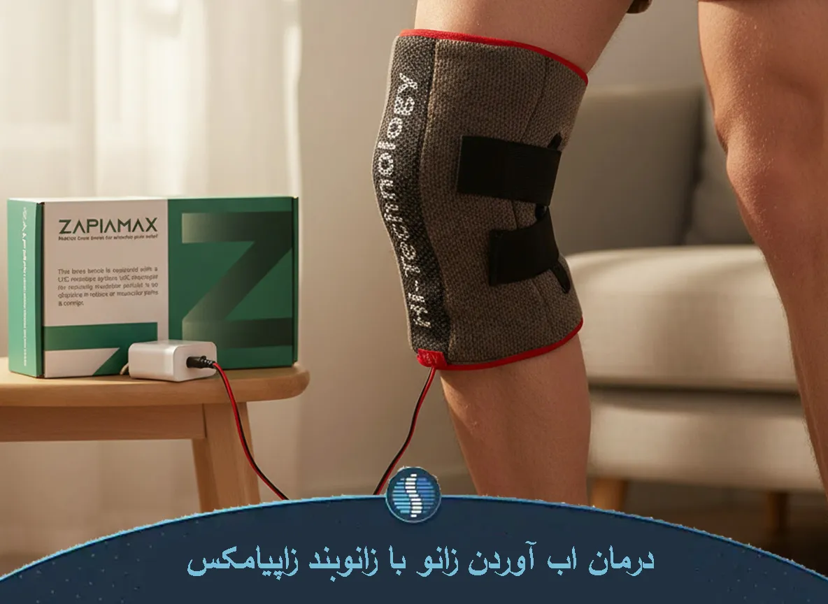 درمان اب اوردن زانو با زانوبند زاپیامکس